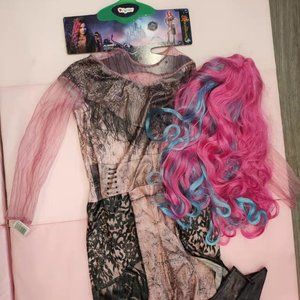 Descendants 3 Audrey dress with pink wig NWT
